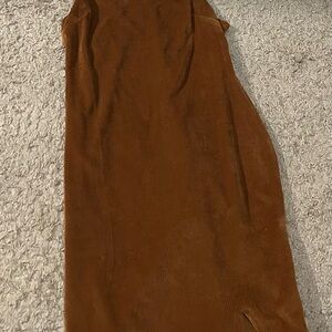 Almost Famous Kids Casual Dress in Rust Brown